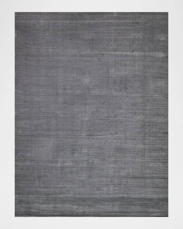 Pavia Hand-Loomed Gray Rug, 9' x 12'